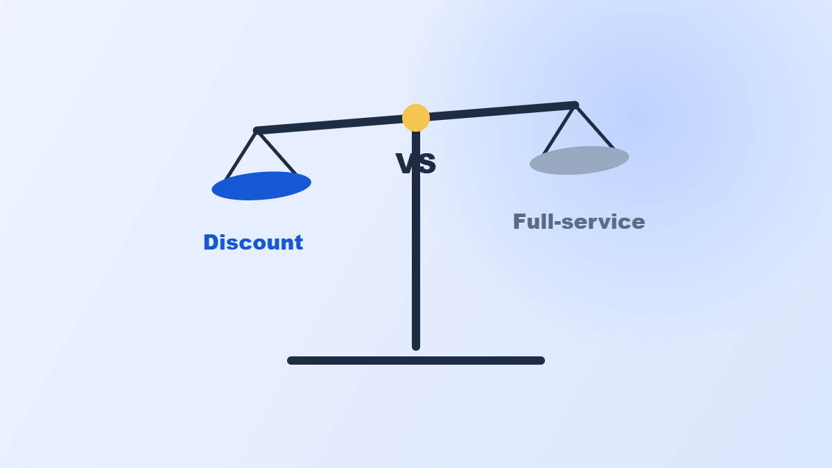 Discount vs full-service brokers